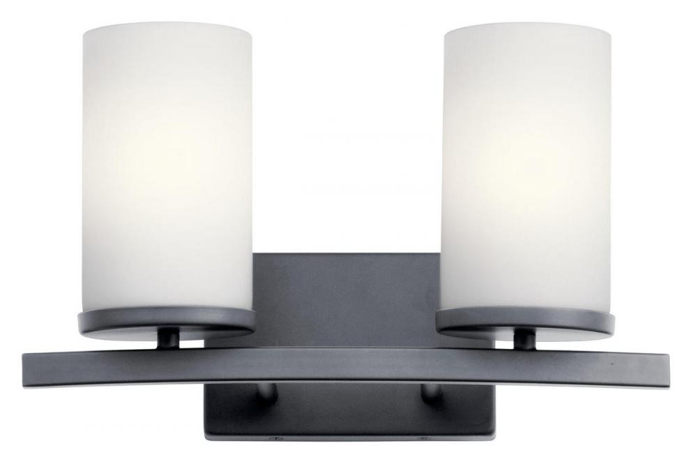 Crosby 2 Light Vanity Light Black