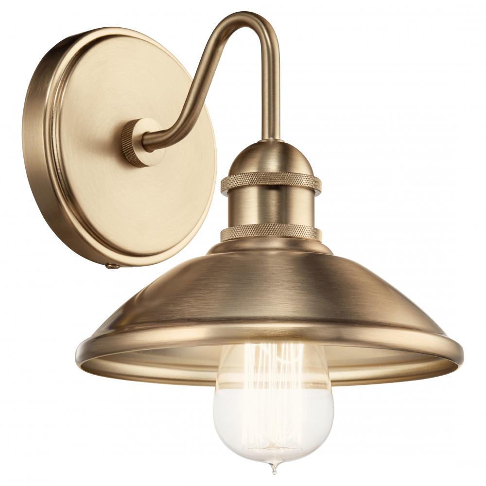 Clyde 1 Light Wall Sconce Champagne Bronze