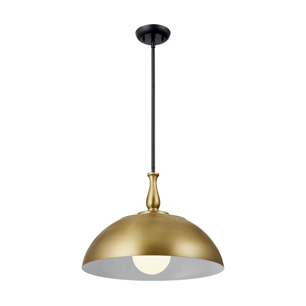 Thera 18" 1 Light Pendant Natural Brass