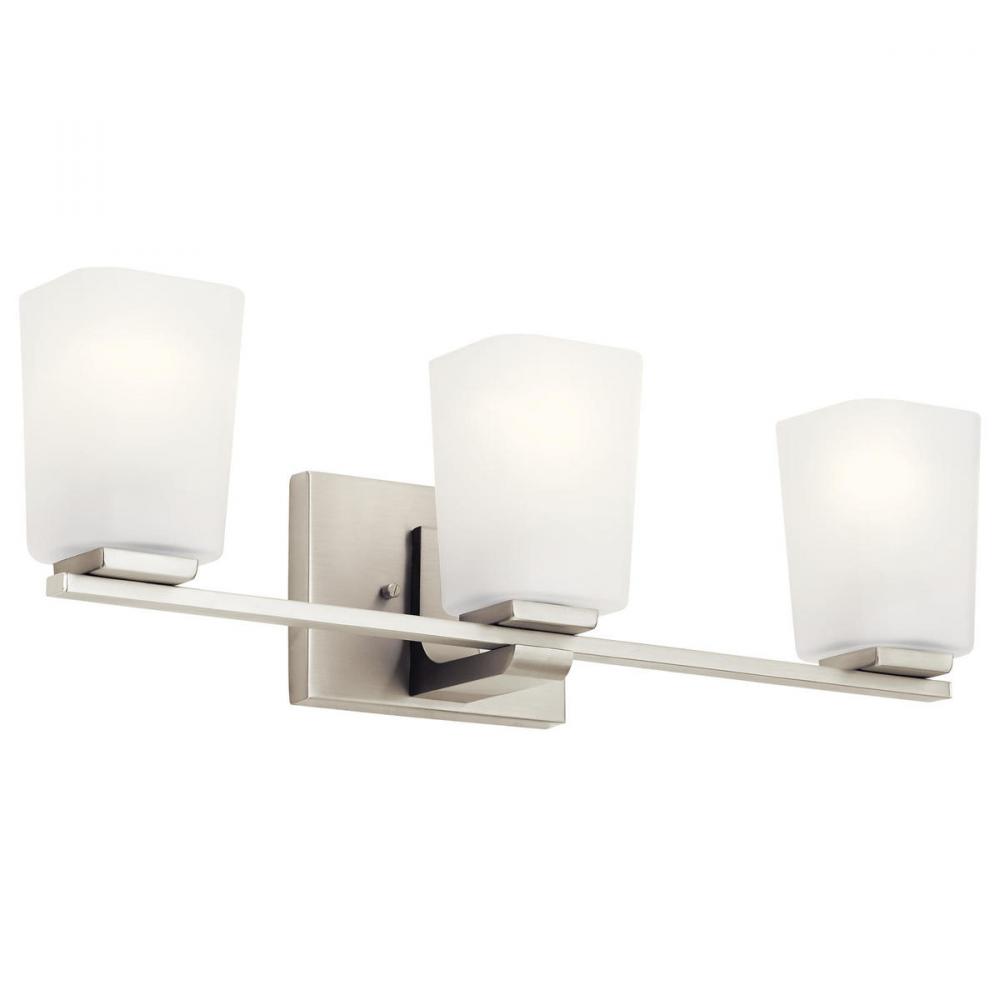 Roehm 3 Light Vanity Light Brushed Nickel