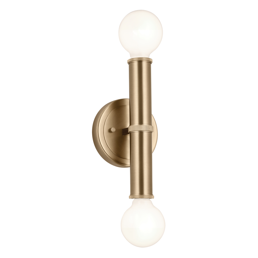 Torche 9.75 Inch 2 Light Wall Sconce in Champagne Bronze