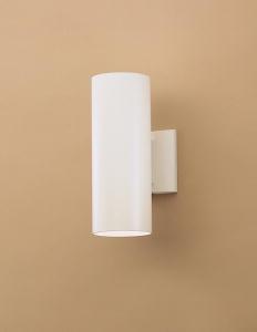 Cylinder 12" Wall Light White