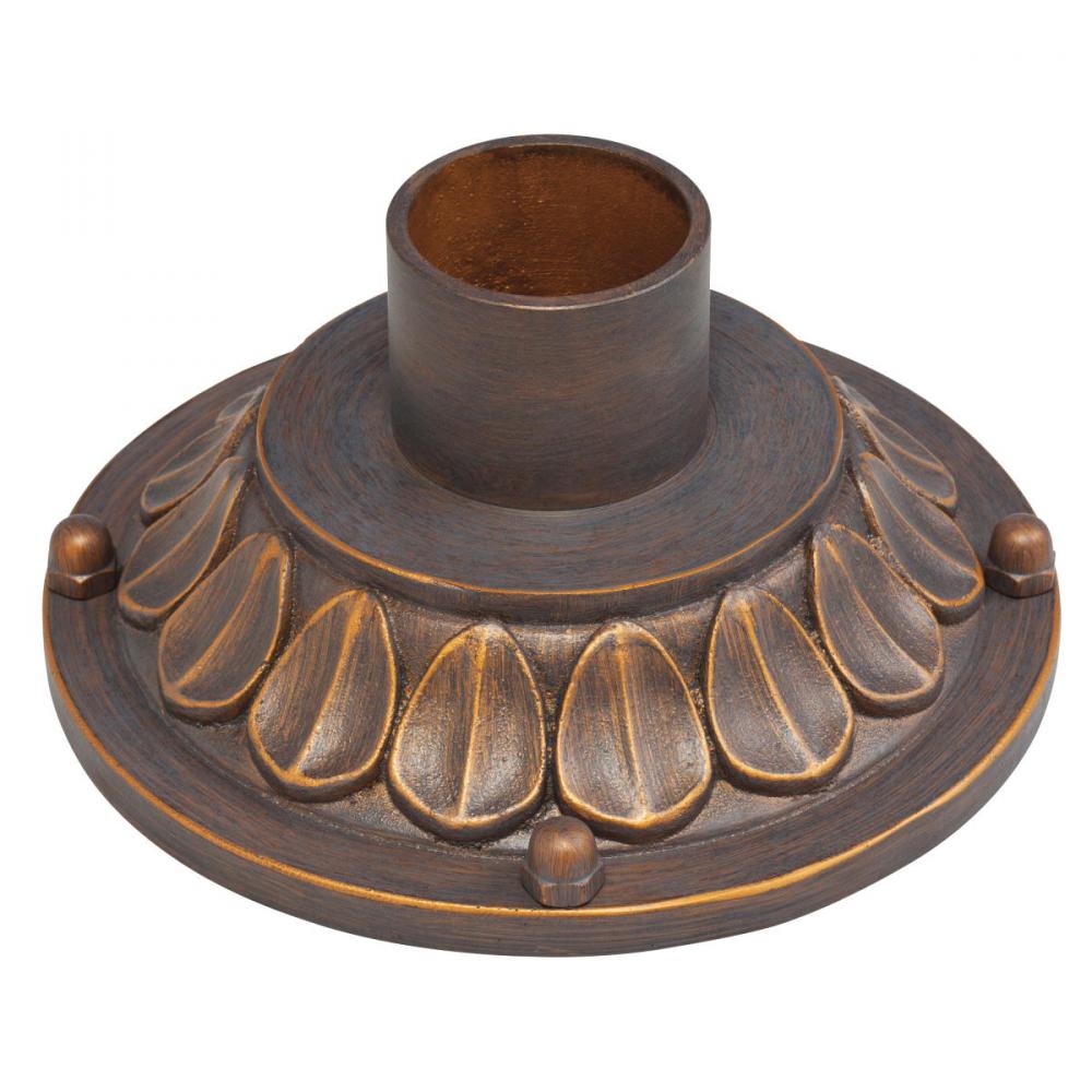 10" x 4.75" Pedestal Mount Textured Black