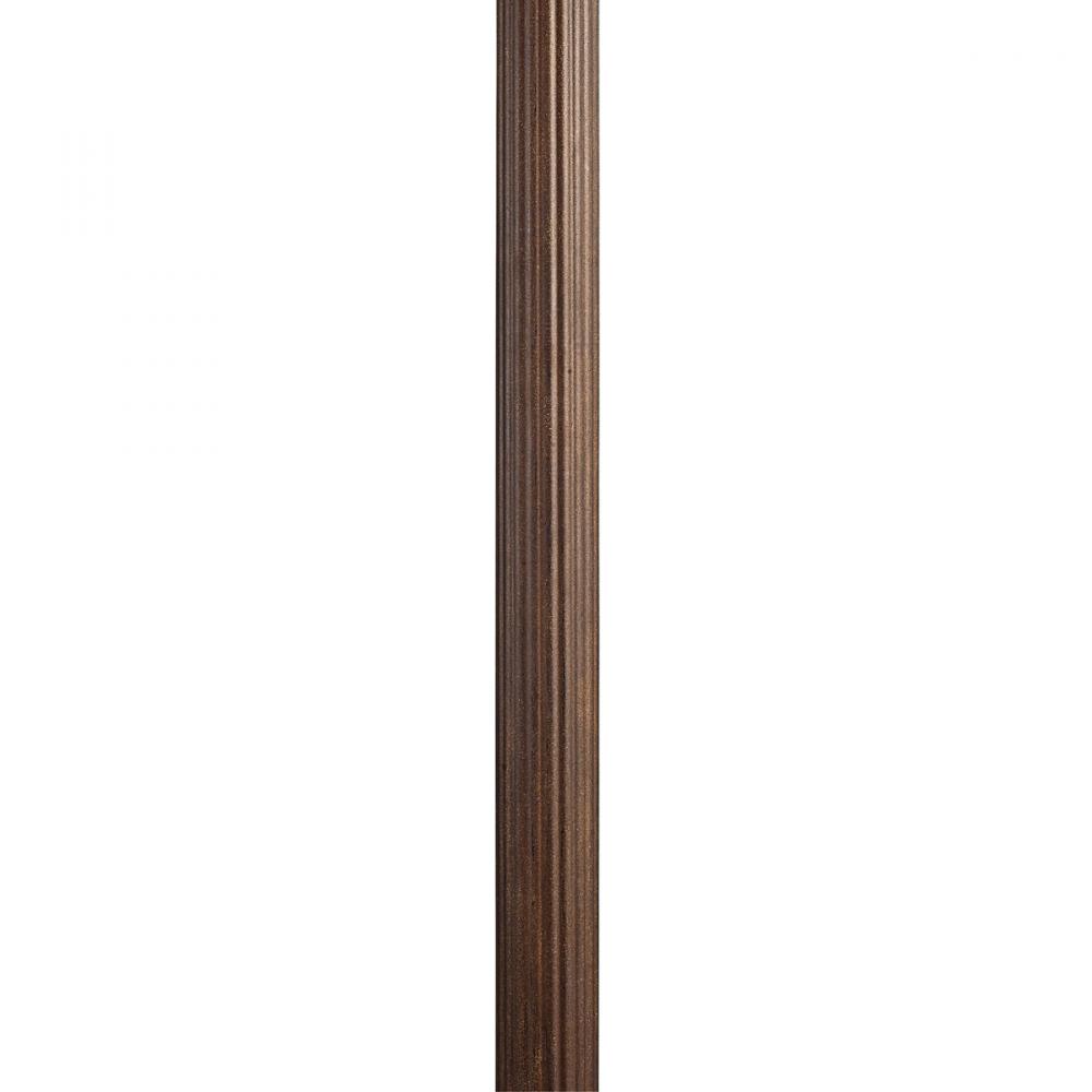 3" x 84" Direct Burial Fluted Post Brownstone