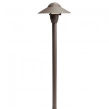 Kichler 15470AZT - 12V Cast Brass 6" Dome Path Light Textured Architectural Bronze