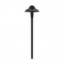 Kichler 15857BKT27R - Pierced Dome 2700K LED Path Light Textured Architectural Bronze