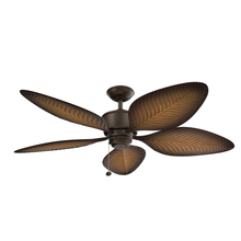 Kichler 310095SNB - 56" Nani 5 Blade Weather+ Outdoor Ceiling Fan in Satin Natural Bronze and Ivory with Walnut Blad