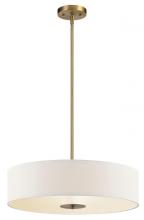 Kichler 42121CLZ - 20" 3 Light Convertible Pendant Classic Bronze