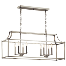 Kichler 42497NI - Morrigan 40" 8 Light Linear Chandelier Brushed Nickel