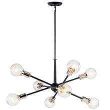 Kichler 43118BK - Armstrong 26" 8 Light Chandelier in Black