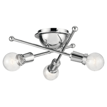 Kichler 43196CH - Armstrong 3 Light Flush Mount Chrome