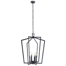 Kichler 43495BK - Abbotswell 6 Light Chandelier Black