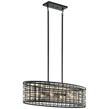 Kichler 44077BK - Aldergate 6 Light Oval Chandelier Black