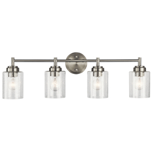 Kichler 45887NI - Winslow 30" 4 Light Vanity Light with Clear Seeded Glass in Brushed Nickel