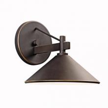 Kichler 49059OZ - Ripley 7.5" 1 Light Outdoor Wall Light in Olde Bronze