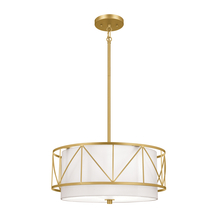 Kichler 52075CLG - Birkleigh 18" 3 Light Pendant/Semi Flush Classic Gold
