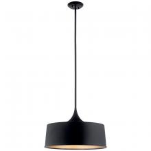 Kichler 52097BK - Elias 15.25" 1 Light Convertible Pendant Black