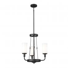 Kichler 52450BKT - Vetivene 20" 3 Light Chandelier Textured Black