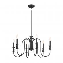 Kichler 52470BK - Chandelier 6Lt