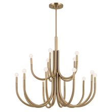 Kichler 52552CPZ - Odensa 40 Inch 15 Light Chandelier in Champagne Bronze