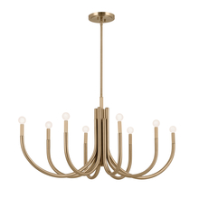 Kichler 52553CPZ - Odensa 46 Inch 8 Light Oval Chandelier in Champagne Bronze