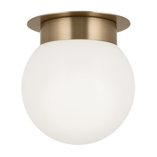 Kichler 52586CPZ - Albers 8.0 Inch 1 Light Flush mount with Opal Glass in Champagne Bronze