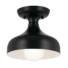Kichler 52599BK - Sisu 6.75 Inch 1 Light Semi Flush in Black