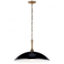 Kichler 52638BK - Delarosa 20 Inch 1 Light Pendant in Black and Champagne Bronze