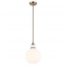 Kichler 52778CPZ - Laria 10.25 Inch 1 Light Pendant with Opal Glass in Champagne Bronze