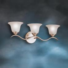 Kichler 6323NI - Dover 22.5" 3 Light Vanity Light with Etched Seeded Glass in Brushed Nickel