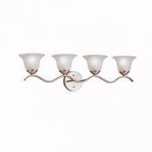 Kichler 6324NI - Dover 30.5" 4 Light Vanity Light with Etched Seeded Glass in Brushed Nickel