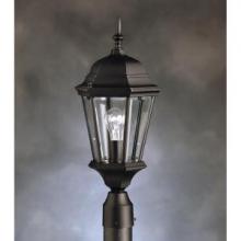Kichler 9956BK - Madison 21.5" 1 Light Post Light with Clear Beveled Glass in Black
