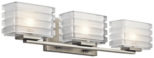 Kichler 45479NI - Bazely™ 3 Light Halogen Wall Sconce Brushed Nickel