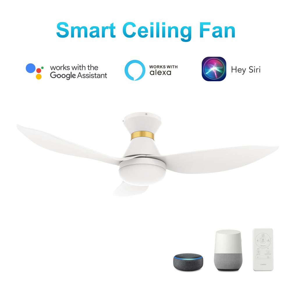 Ryatt 45'' Smart Ceiling Fan with Remote, Light Kit Included?Works with Google Assistant and