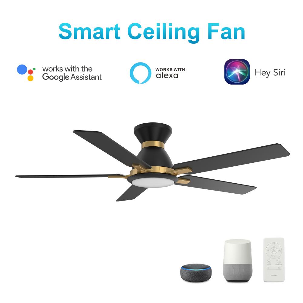 Espear 52-inch Smart Ceiling Fan with Remote, Light Kit Included, Works with Google Assistant, Amazo