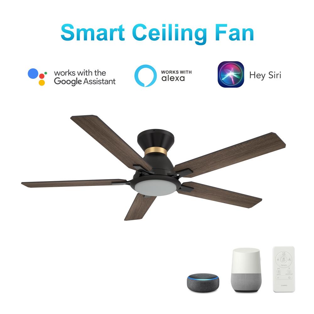 Espear 52-inch Smart Ceiling Fan with Remote, Light Kit Included, Works with Google Assistant, Amazo
