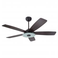 Carro USA S565H-L13-B5-1 - Striker 56-inch Indoor/Outdoor Smart Ceiling Fan, Dimmable LED Light Kit & Remote Con