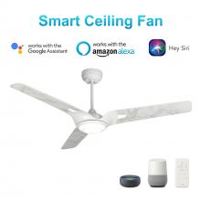 Carro USA VS563A-L12-W7-1 - Hoffen 56-inch Indoor/Outdoor Smart Ceiling Fan, Dimmable LED Light Kit & Remote Control, Works with