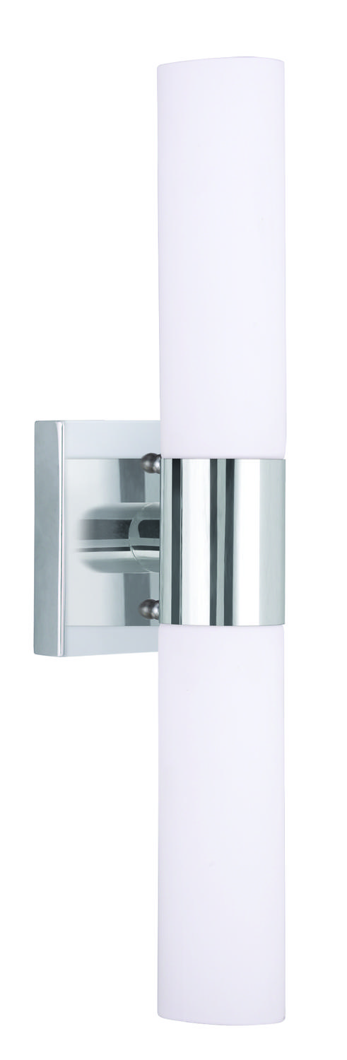 2 Light Polished Chrome Bath Light