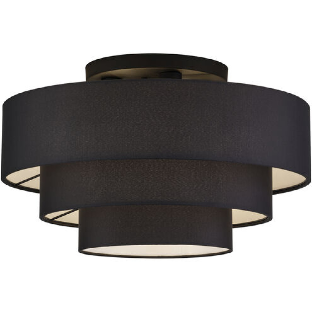 4 Light Black Extra Large Semi-Flush