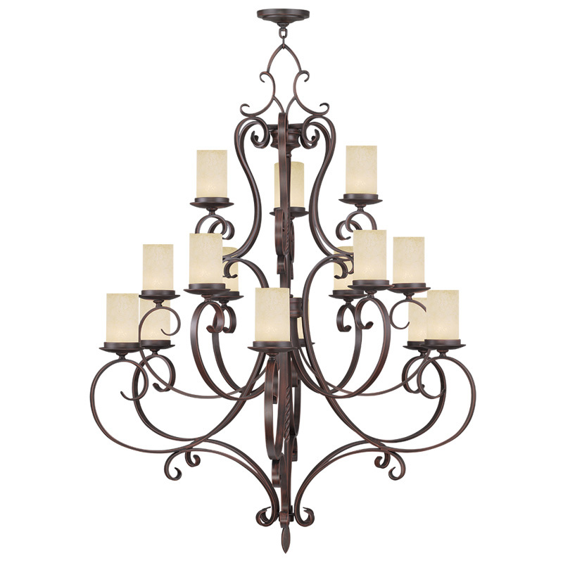 15 Light Imperial Bronze Chandelier