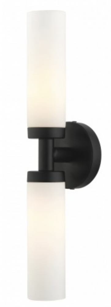 2 Lt Black ADA Vanity Sconce