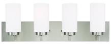 Livex Lighting 16374-91 - 4 Light Brushed Nickel Bath Light
