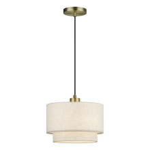 Livex Lighting 41941-01 - 1 Light Antique Brass Pendant