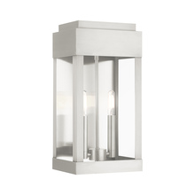 Livex Lighting 21235-91 - 2 Lt Brushed Nickel Outdoor Wall Lantern