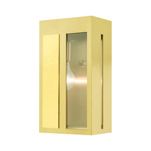 Livex Lighting 27412-12 - 1 Lt Satin Brass Outdoor ADA Wall Lantern
