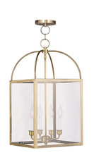 Livex Lighting 4042-01 - 4 Light Antique Brass Chain Lantern