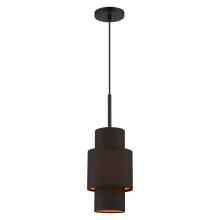 Livex Lighting 45612-04 - 1 Light Black Pendant