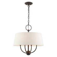 Livex Lighting 49444-92 - 4 Lt English Bronze Pendant Chandelier