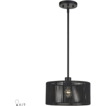 Livex Lighting 60243-04 - 1 Light Black Pendant